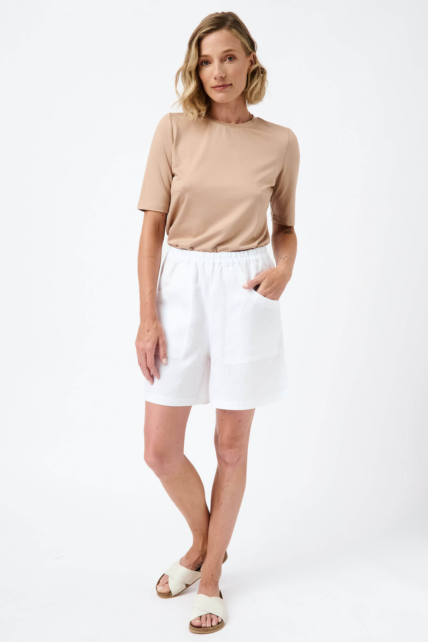 Linen shorts