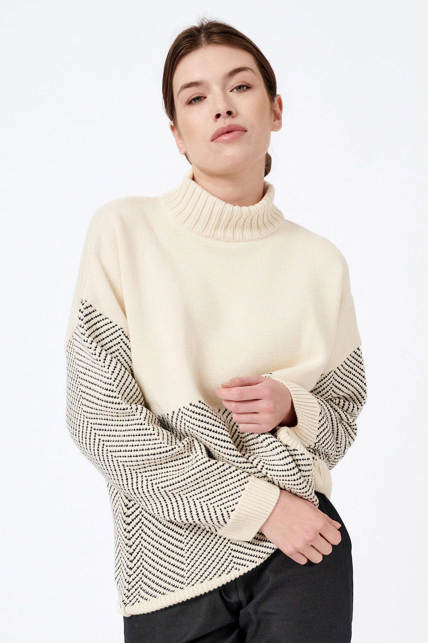 Herringbone pullover 2025