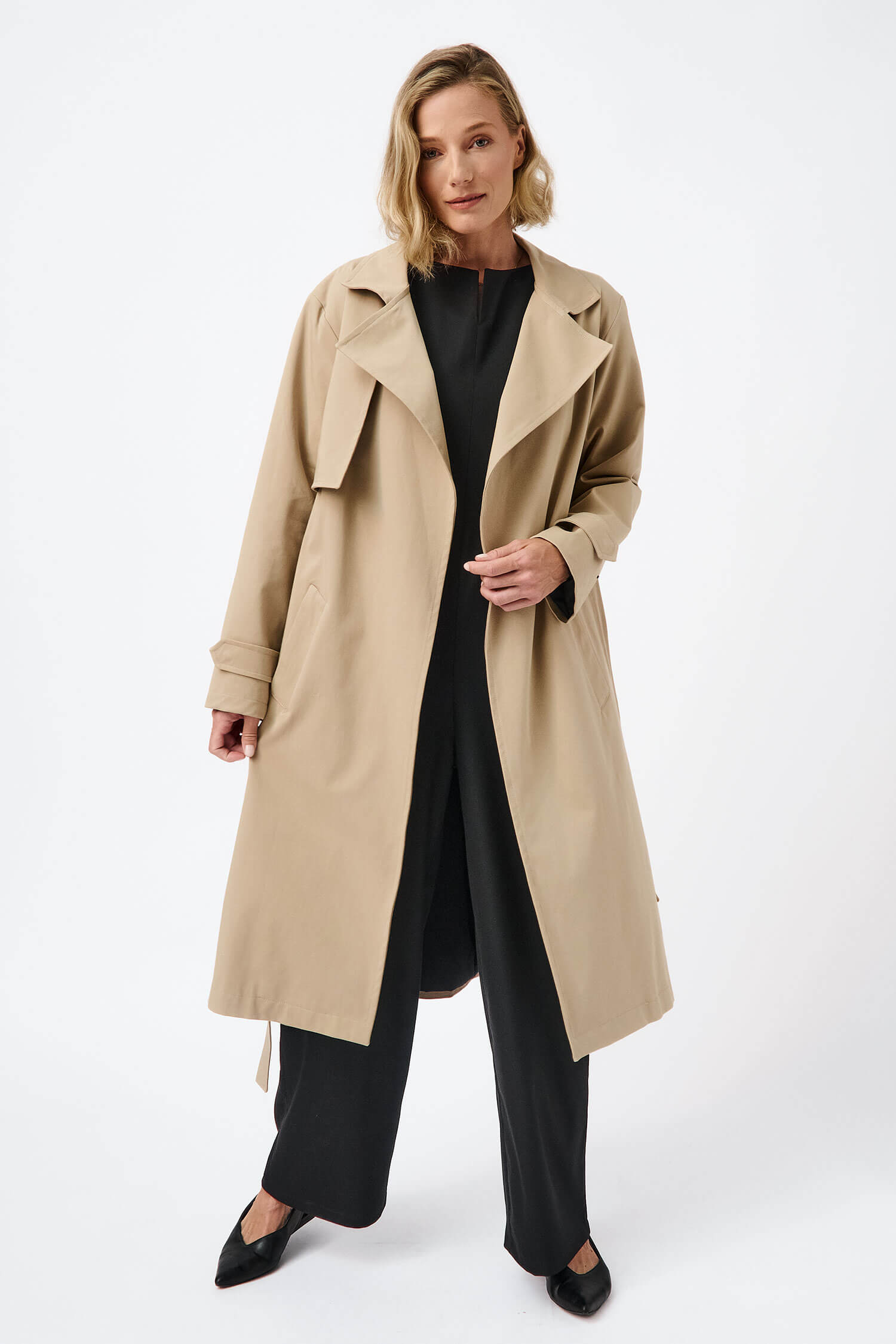 Trench sales coat jumpsuit