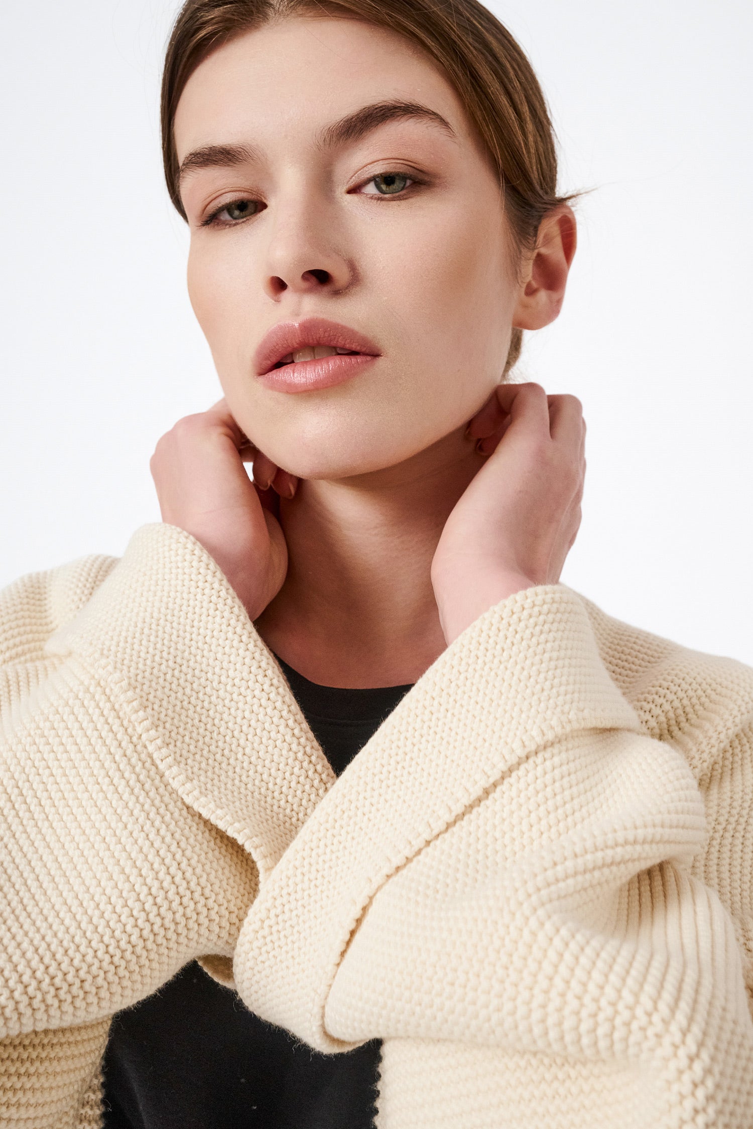 Long cotton sweater coat store