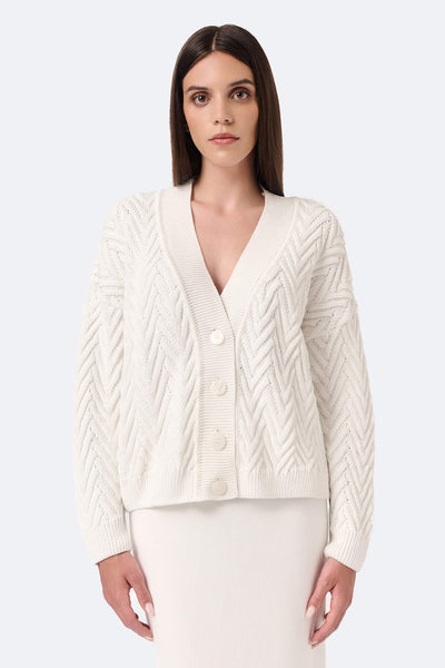 Milvera™ - High-Neck Knitted Button Cardigan main image 1