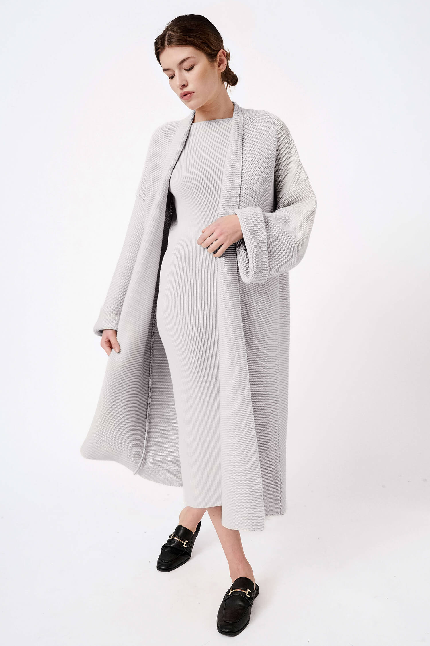 Cotton long sweater sale