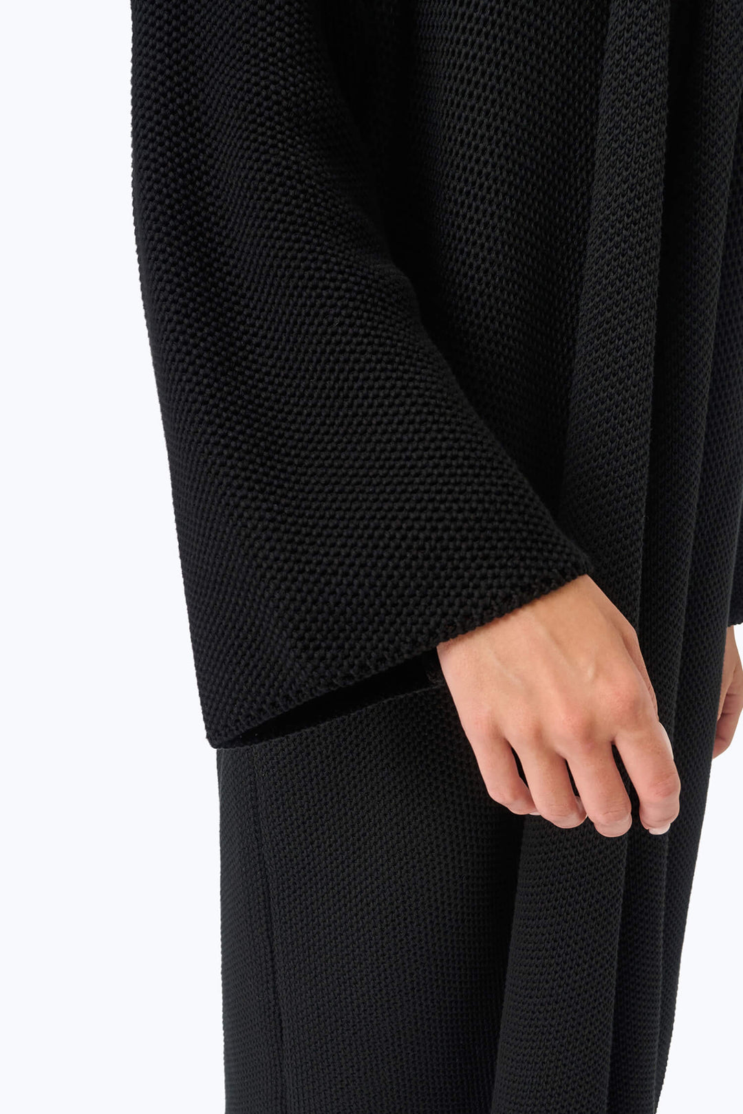 Gestrickter Pinpoint-Cardigan-Mantel