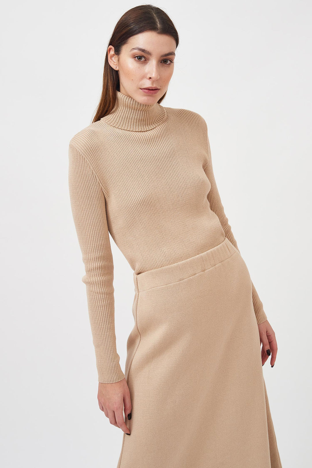 Knitted turtleneck pullover