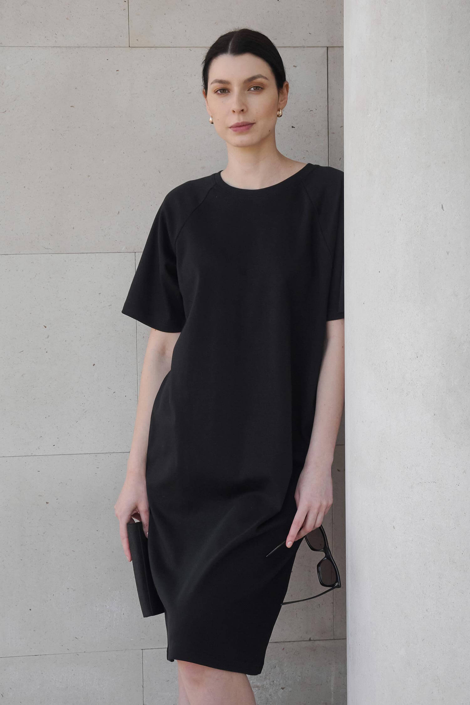 Raglan T shirt dress Mila.Vert
