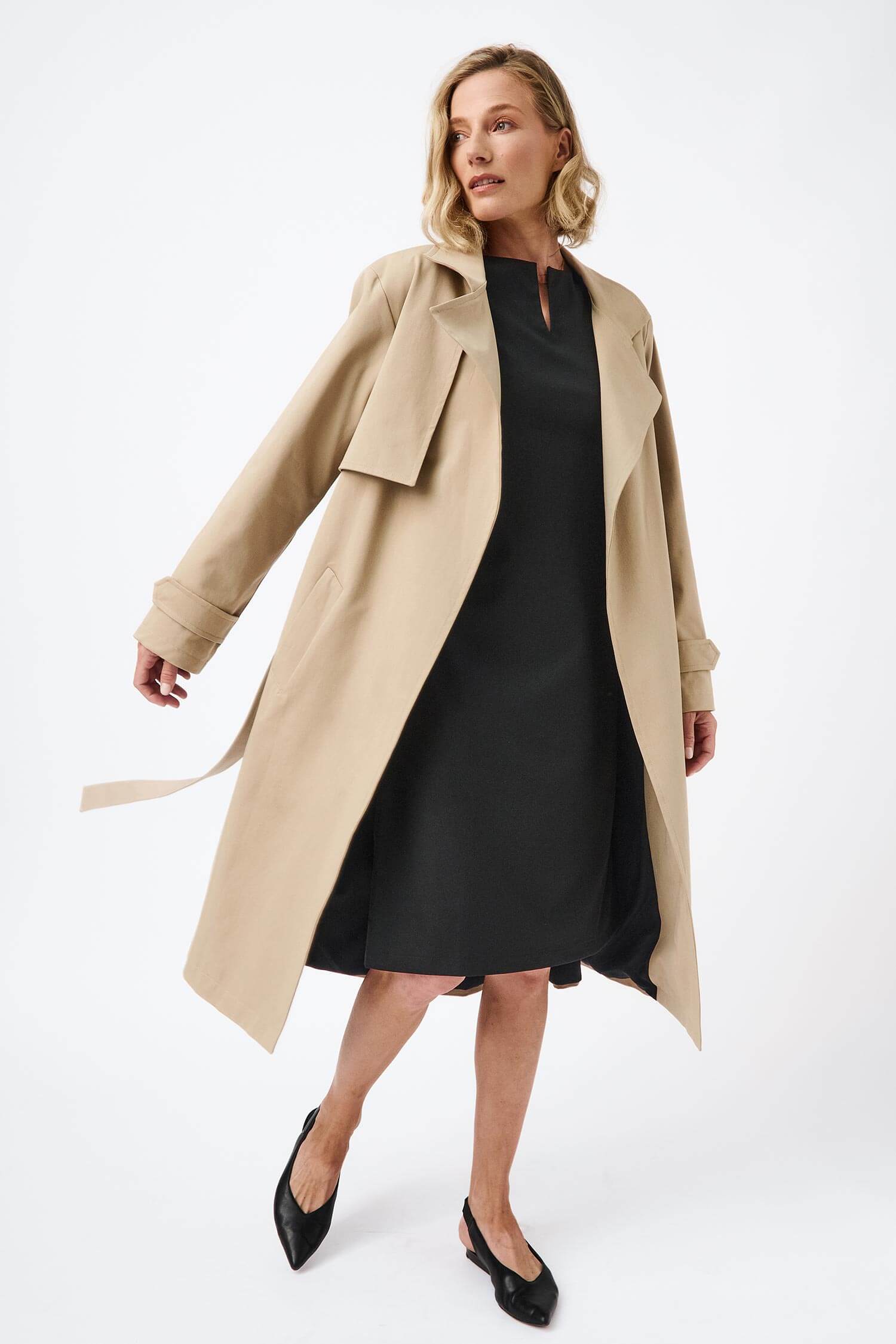 Water-resistant classic trench coat – Mila.Vert