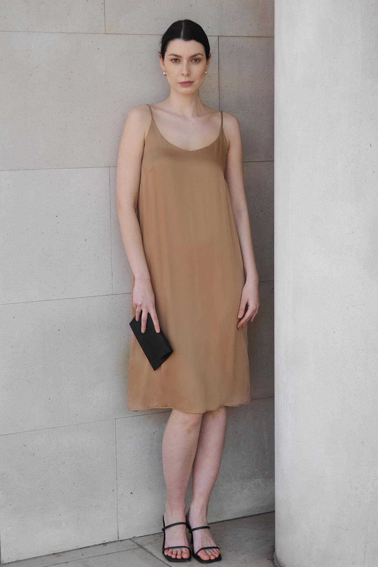 Tencel sateen slip dress