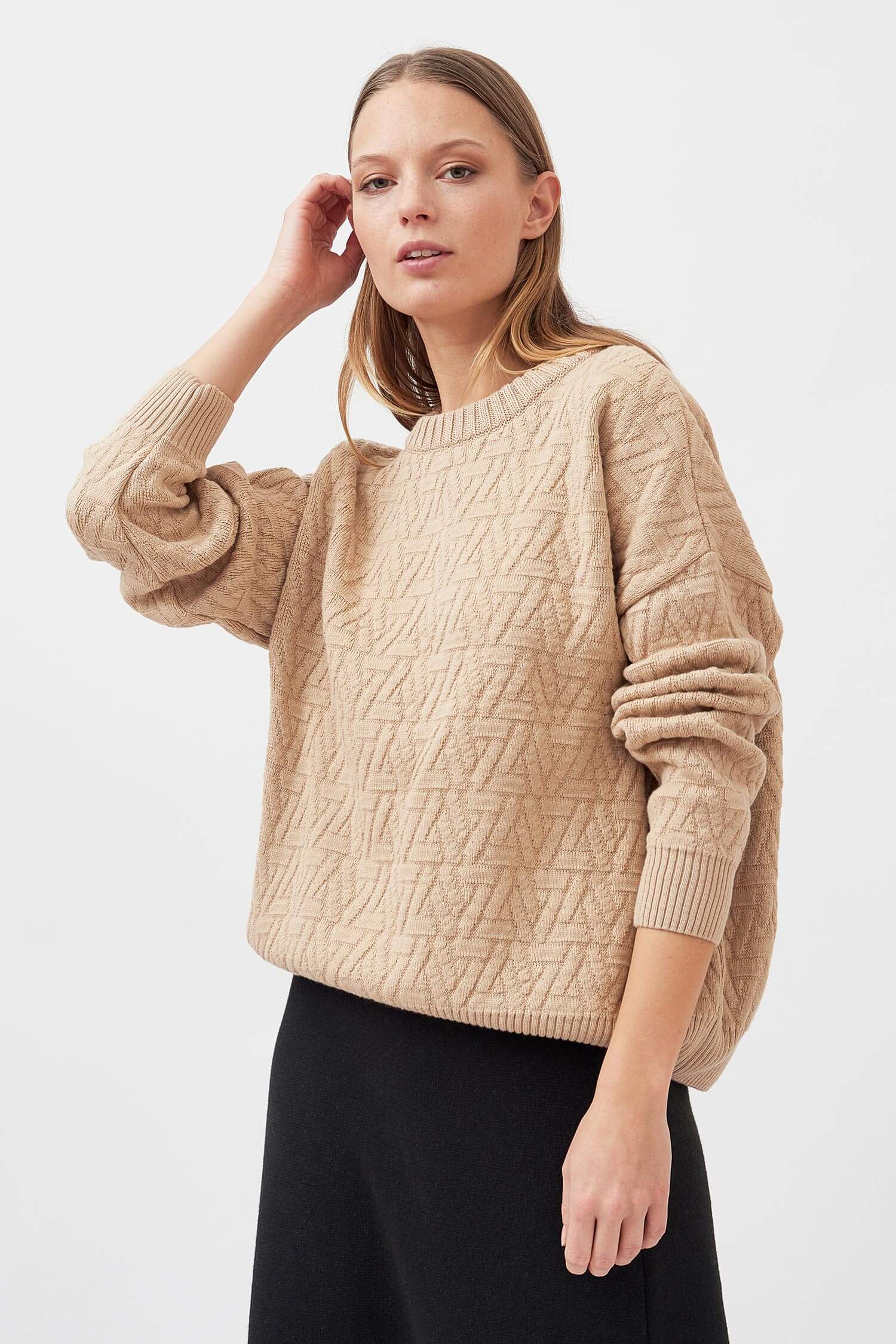 Knitted pullover sale