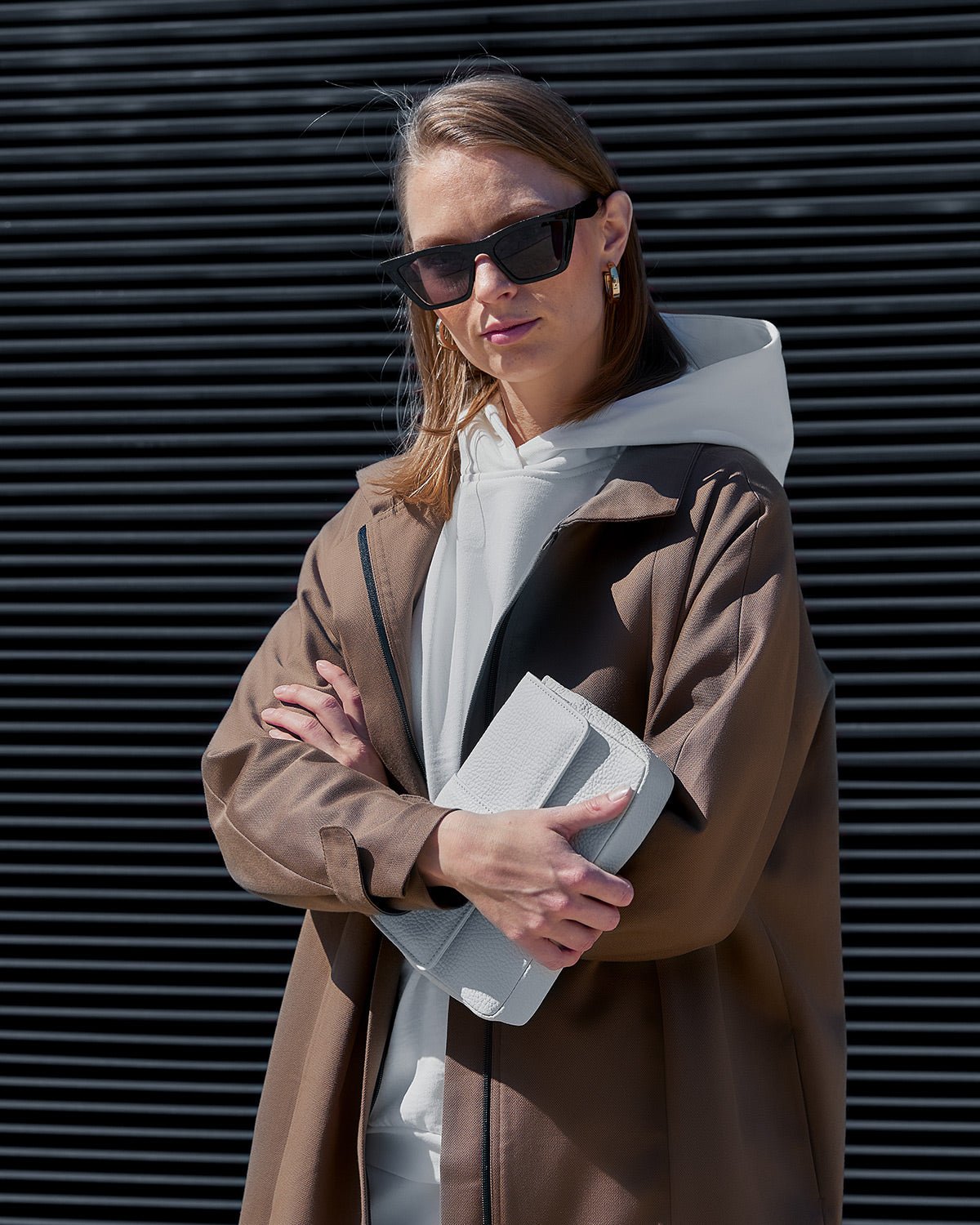 Water-resistant standing collar coat – Mila.Vert
