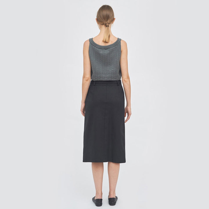 Sustainable Skirt with a belt _ Mila.Vert